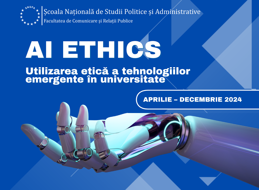 Lansare proiect AI ETHICS. Update: Workshop  online| 23 octombrie 2024, ora 11.00